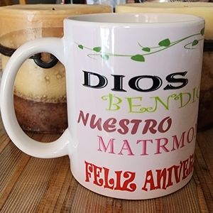 Love Couple Mug, Old Couple, Anniversary, Spanish Gift Cup 11oz